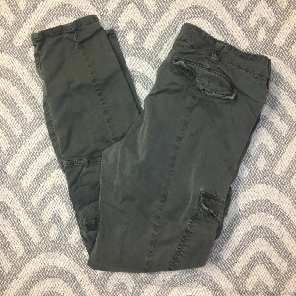 GAP Premium Skinny Gray Cargo Jeans,  2/26 Regular